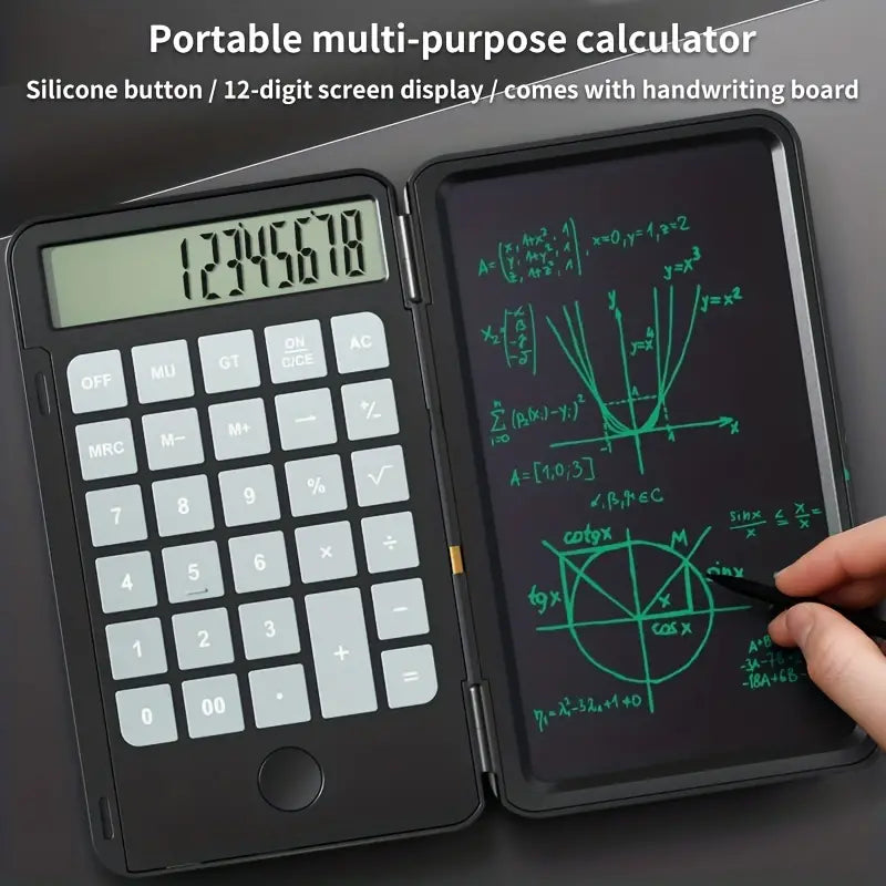 LCD Calculator by GigaGear — shown in use