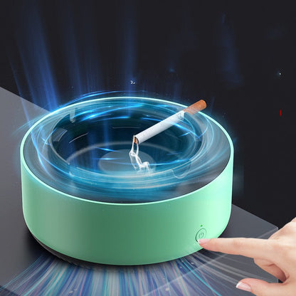 Intelligent Ash Tray by GigaGear — shown in use