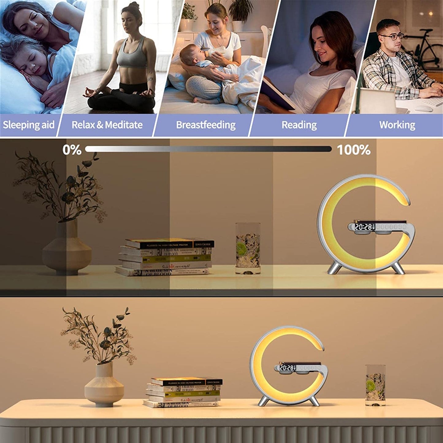 GlowDock LED Charging Lamp by GigaGear — additional angle