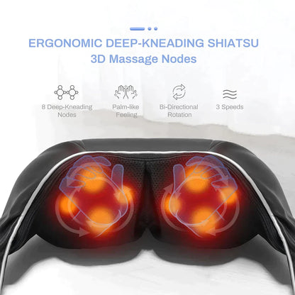 Neck and shoulder massager by GigaGear — shown in use